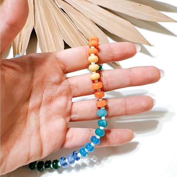 Boho rainbow necklace #1188 - Picture 3 of 6